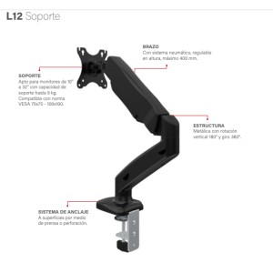 Soporte monitor L 12