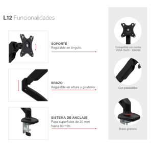 Soporte monitor L 12