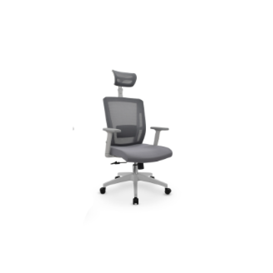 Silla de oficina ergonómica Delphi II gris marco gris