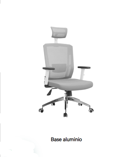 Silla Delphi II gris marco gris