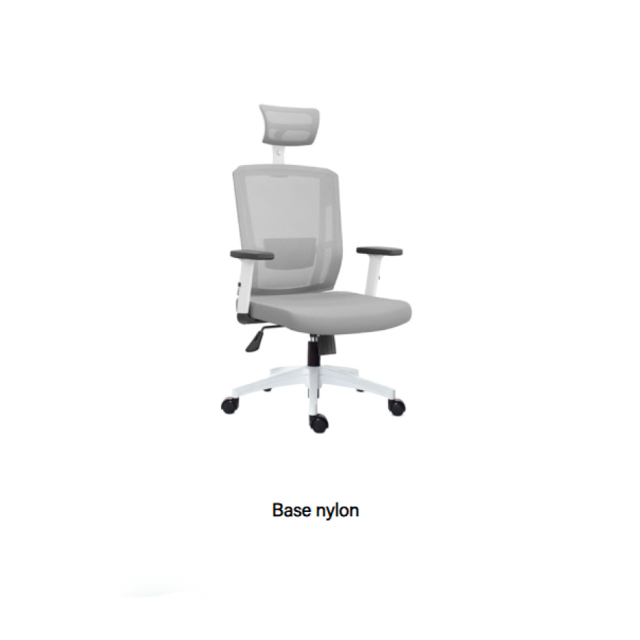 Silla de oficina ergonómica Delphi II gris marco gris